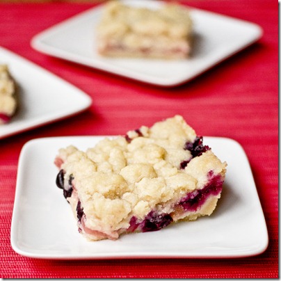Blueberry Rhubarb Shortbread Bars and other Mother's Day treats