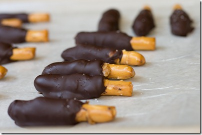 Chocolate Covered Cookie Butter Pretzels