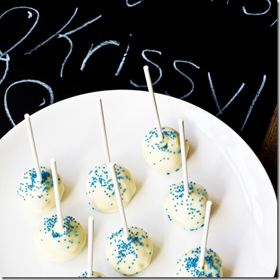 Baby Blue Cake Pops from scratch!
