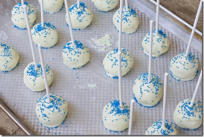 Baby Blue Cake Pops from scratch!