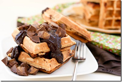 Reese's Peanut Butter & Chocolate Waffles-5