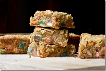 Sweet and Salty Candy Bar Blondies