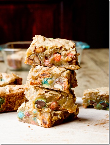 Sweet and Salty Candy Bar Blondies