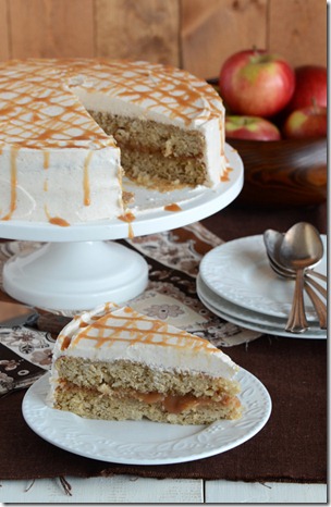 Desserts You Need This Fall like this caramel apple cake