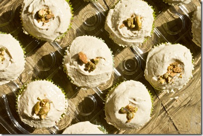 Recipe for Pistachio Cupcakes with Brown Sugar Buttercream