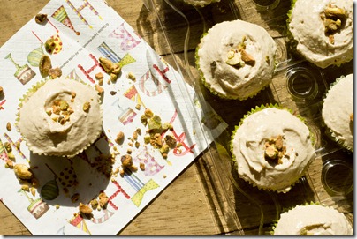 Pistachio Cupcakes with Brown Sugar Buttercream
