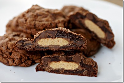 Stuffed Triple Chocolate Cookies-PB Cup 16 for yelp