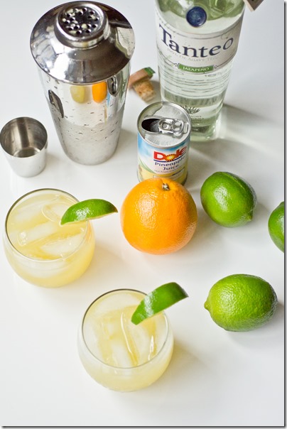 Skinny Spicy Tequila Cocktail - just 150 calories! Plenty of room for dessert;-)