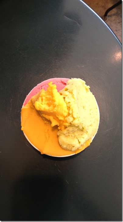New York City Ice Cream Tour Part 1 - Fresco gelataria (passion mojito sorbet, mango sorbet & strawberry sorbet)