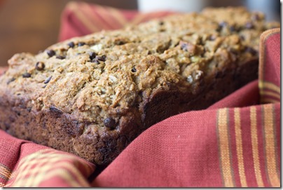 Brown Butter Chocolate Chip Quinoa Banana Bread