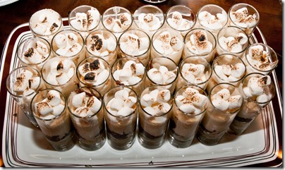 Smores Cheesecake Parfaits for Burgers, Bourbon and Beer Surprise 30th Birthday Party