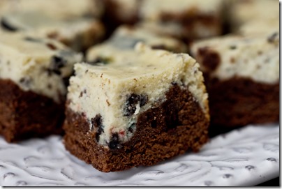 Oreo Cheesecake Brownies for Burgers, Bourbon and Beer Surprise 30th Birthday Party