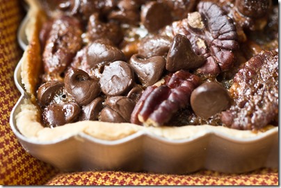 Fancy Holiday Chocolate Pecan Pie 